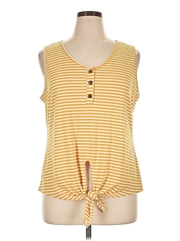 a.n.a. A New Approach Sleeveless T-Shirt (view 1)