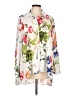 Insight 100% Polyester Floral Ivory Long Sleeve Blouse Size L - photo 1