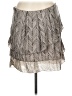 Mexx 100% Polyamide Chevron-herringbone Gray Casual Skirt Size L - photo 1