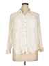 Torrid Ivory 3/4 Sleeve Button-Down Shirt Size 1X Plus (1) - photo 1