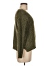 Pink Rose Green Pullover Sweater Size M - photo 4