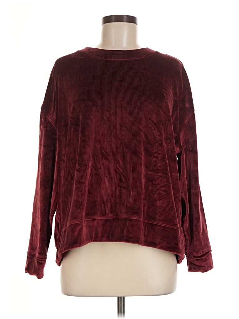 Pre-owned Soybu Pullover Sweater In Burgundy