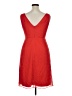 J.Crew 100% Silk Red Cocktail Dress Size 14 - photo 2
