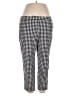 Talbots Checkered-gingham Ivory Casual Pants Size 16 - photo 1