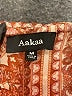 AaKaa 100% Polyester Paisley Brown Casual Dress Size M - photo 7