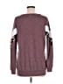 First Love Animal Print Burgundy Pullover Sweater Size M - photo 2