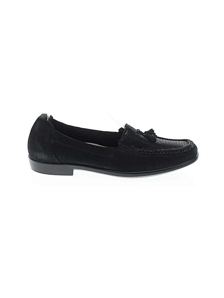 Pre-owned Sas Flats In Black