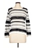 Fashion Express 100% Acrylic Stripes Silver Pullover Sweater Size L - photo 1