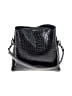 Sondra Roberts Animal Print Black Shoulder Bag One size - photo 1