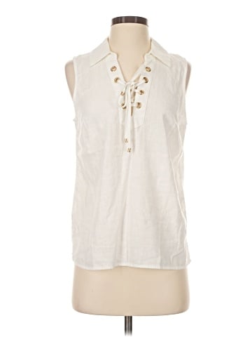 MICHAEL Michael Kors Sleeveless Button-Down Shirt (view 1)