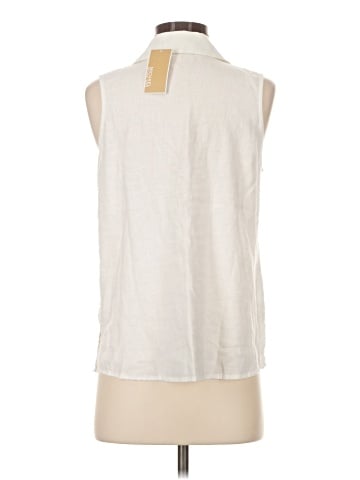 MICHAEL Michael Kors Sleeveless Button-Down Shirt (view 2)