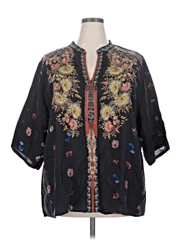 Johnny Was 3/4 Sleeve Blouse