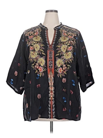 Johnny Was 3/4 Sleeve Blouse (view 1)