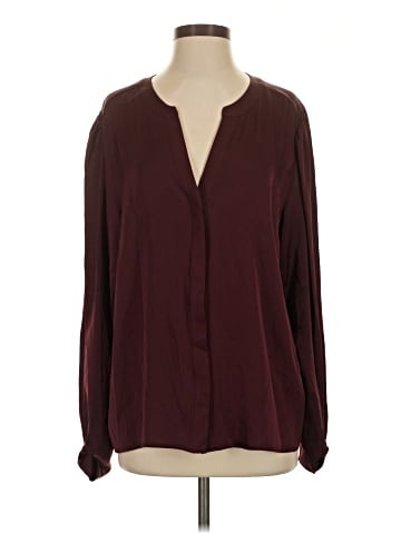 BOSS by HUGO BOSS Long Sleeve Silk Top (view 1)