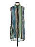 Spense 100% Polyester Stripes Blue Casual Dress Size L - photo 1