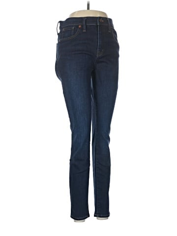 Madewell 9" Mid-Rise Skinny Jeans in Larkspur Wash: TENCEL&trade; Denim Edition (view 1)