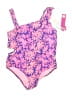 Limited Too Floral Pink One Piece Swimsuit Size 14 - 16 - photo 1