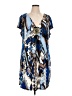Style&Co Print Blue Casual Dress Size 1X - photo 1