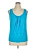 Relativity Teal Sleeveless Blouse Size XL - photo 1