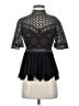 Pinko Black Short Sleeve Blouse Size 2 - photo 1
