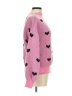Chicwish 100% Polyester Hearts Pink Pullover Sweater Size M - photo 4