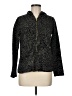 Liz Claiborne 100% Cotton Animal Print Black Jacket Size M - photo 1