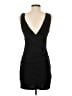 BCBGeneration Solid Black Cocktail Dress Size S - photo 2
