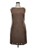Jessica Howard Solid Brown Casual Dress Size 14 - photo 1
