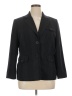 Giorgio Sant'Angelo 100% Polyester Stripes Black Blazer Size 16 - photo 1