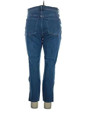 Madewell 11" High-Rise Roadtripper Supersoft Skinny Jeans in Medium Indigo Wash: Slit-Hem Edition (view 2)