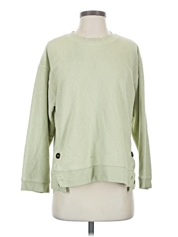 Madewell (Re)sourced Brushed Side-Button Relaxed Sweatshirt (view 1)