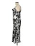 Timing 100% Polyester Paisley Silver Cocktail Dress Size L - photo 5