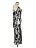 Timing 100% Polyester Paisley Silver Cocktail Dress Size L - photo 4