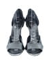 Gucci 100% Leather Gray Black Sandals Size 9 - photo 2