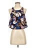 Lotus 100% Polyester Blue Sleeveless Blouse Size S - photo 1