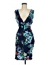 Trac Floral Blue Cocktail Dress Size M - photo 1