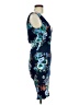 Trac Floral Blue Cocktail Dress Size M - photo 4
