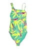 Old Navy Tropical Green One Piece Swimsuit Size M - photo 1