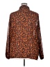 ASOS 100% Polyester Animal Print Brown Long Sleeve Blouse Size 18 - photo 2