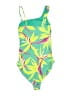 Old Navy Tropical Green One Piece Swimsuit Size M - photo 2