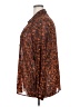 ASOS 100% Polyester Animal Print Brown Long Sleeve Blouse Size 18 - photo 5