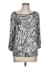 AB Studio Silver 3/4 Sleeve T-Shirt Size L - photo 1