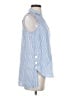 J.Jill 100% Linen Stripes Blue Sleeveless Button-Down Shirt Size XS - photo 4