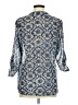 Tantrums 100% Polyester Blue 3/4 Sleeve Blouse Size M - photo 2