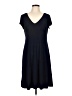 Perseption Solid Black Casual Dress Size L - photo 1