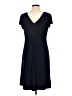 Perseption Solid Black Casual Dress Size L - photo 2
