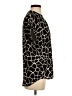 Cynthia Steffe 100% Polyester Animal Print Black Short Sleeve Blouse Size S - photo 4