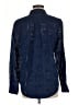On 34th 100% Cotton Polka Dots Blue Long Sleeve Blouse Size M - photo 2