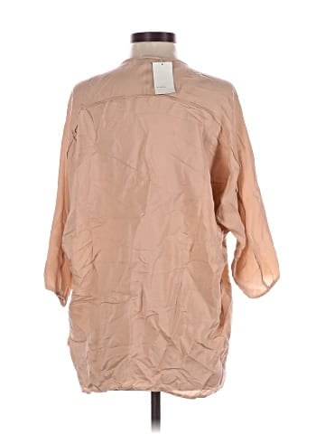 Vince. 3/4 Sleeve Silk Top (view 2)