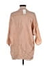 Vince. 100% Silk Tan 3/4 Sleeve Silk Top Size S - photo 2